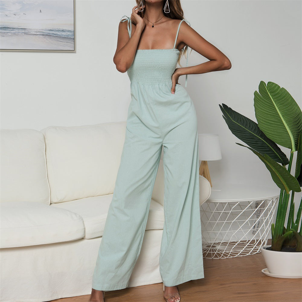 Sling tube top play jumpsuit