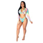 Printed swimsuit suit
