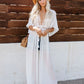 Transparent White Lace Tunic Beach Cover Up Plus Size Women