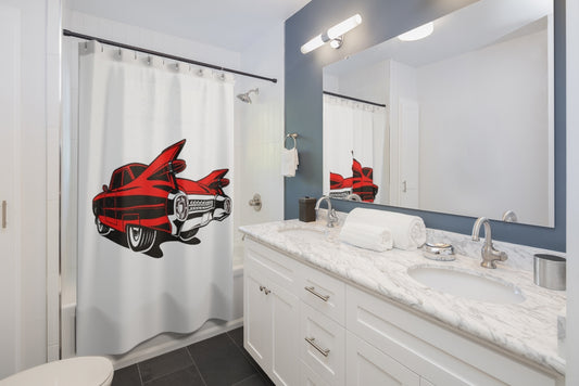 The Red Caddy - Shower Curtain