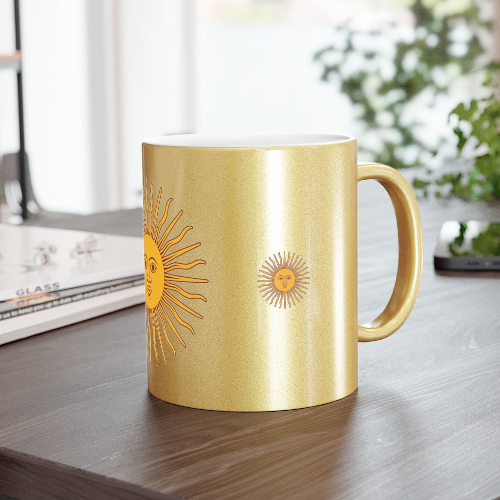 Sun - Metallic Mug (Silver\Gold)