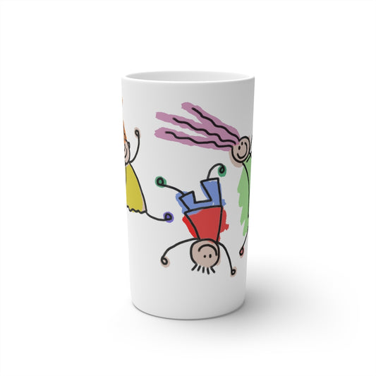 'Coffee & Kids' - Conical Coffee Mugs (3oz, 8oz, 12oz)