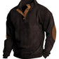 Men's Casual Outdoor Stand Collar Long Sleeve Jacket