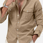 Men's New Multi-Pocket Casual Long-Sleeved Shirt