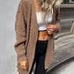 Women's Fashion Long Sleeve Solid Color Twist Sweater Cardigan
