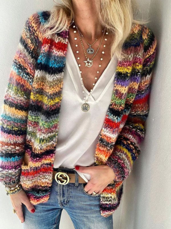 Women's Knitted Cardigan Thin Loose Coat