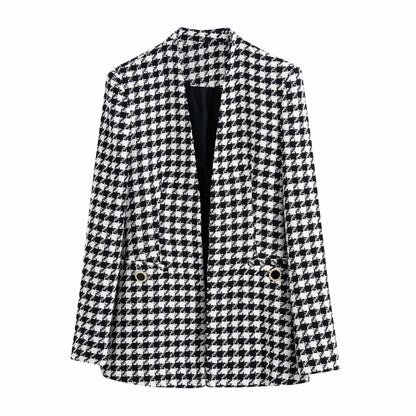 xikom Tweed Two pieces set Women Vintage V Neck Long Sleeve Office Lady slim Blazer Coat Hight Waist Shorts suit