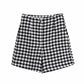 xikom Tweed Two pieces set Women Vintage V Neck Long Sleeve Office Lady slim Blazer Coat Hight Waist Shorts suit